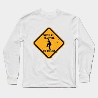 Kung fu Master on board car sticker Long Sleeve T-Shirt